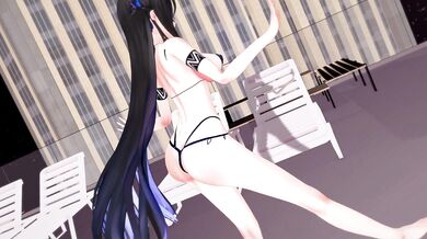 MMD Nerissa and Ravencroft in Haniwas Miniature Garden: The Art of Erotic Cuisine