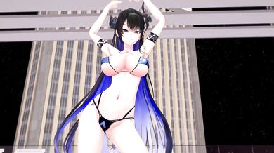 MMD Nerissa and Ravencroft in Haniwas Miniature Garden: The Art of Erotic Cuisine