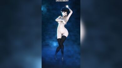 Watch the beautiful and talented Wednesday Addams shake her booty to an upbeat dance tune by Crisisbeat in this sexy porn video!