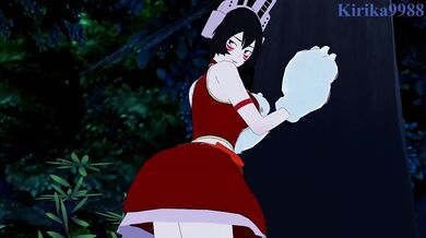 Deku and Mandalay have a steamy night together in their secret hideout! Get ready for some hot action in this My Hero Academia hentai parody