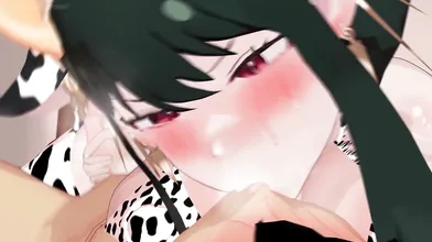 Sexy Farmhand For*ced into a Tight Bikini and Milked to Ecstasy by an Over-Enthusiastic Cow