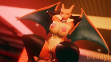 I want to watch the Charizard Rides 2 porn video, where the hot chick gets double penetrated by two male dragons