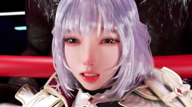 Watch the hot frosty bunny get warmed up by a big dick!