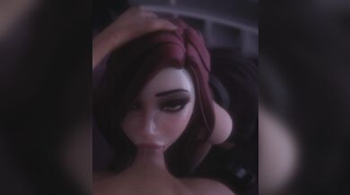 Watch as this sexy babe gets her mouth stuffed with cum by her lover! See how she takes every drop and enjoys it immensely