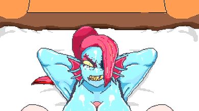 Undynes Cum Drenched Face: The Evil Fallen One (hentaiporno)