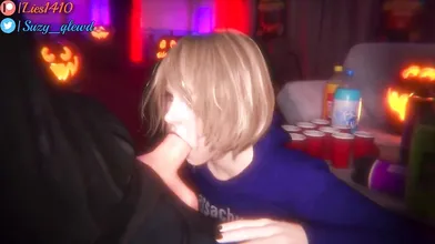 Sexy Halloween Bash with Ashley at the Hentai Club!