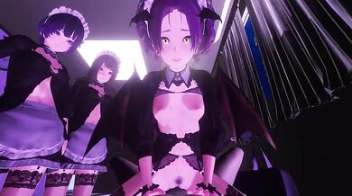 Watch horny maid succubus getting fucked in the ass by her master [KEI0719]