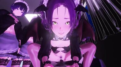 Watch horny maid succubus getting fucked in the ass by her master [KEI0719]