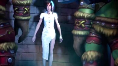 The Scent of Blo*od and Violence Turns Ada Wong on, as She Gets Double-Penetrated by Two Orc Warcraft Characters in a Steamy Opium Den