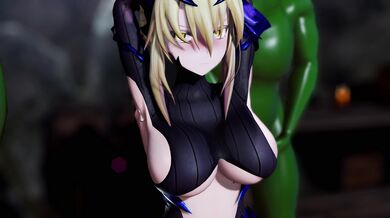 Watch Artoria Boko take on an army of monsters and demons in this epic hentai porn adventure!