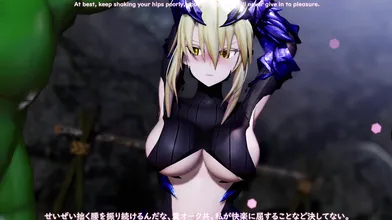 Watch Artoria Boko take on an army of monsters and demons in this epic hentai porn adventure!