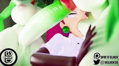 A hot futa Gardevoir and Jessie from Pokemon get intimate in a SMoClock