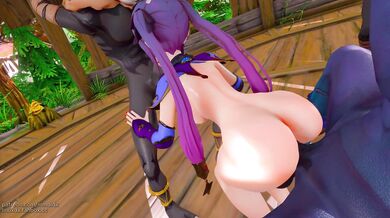 Bushwhacked by a horny intruder in the woods!