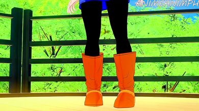 Goku and Piccolo get down and dirty in Dragon Ball Z: C-18 Rated!