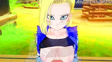 Goku and Piccolo get down and dirty in Dragon Ball Z: C-18 Rated!