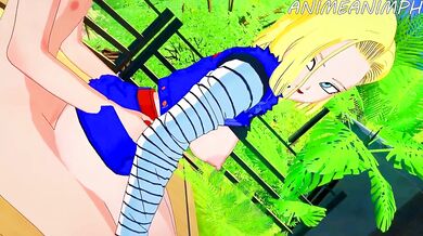 Goku and Piccolo get down and dirty in Dragon Ball Z: C-18 Rated!