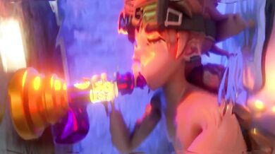 YouTube: LilyD3D gets soaked in the shower with Sylvie