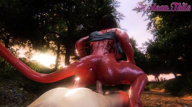 Sexual Tension Between a Demoness and a Half-Orc: Sharlean Tales