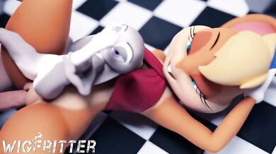 Watch as Bunny Stack fucks a hot wigfitter in this steamy hentai porn video!