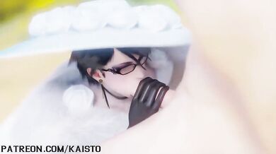 Bayonetta sucks dick, Kaisto style in this glamorous hentai porn video!