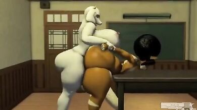 Toriel and Venus continue their classroom affair in part 2 of this hot hentai porn video