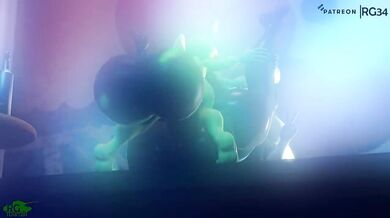 Busty Bunnygirl gets fucked hard by a MegaMan Maverick in the 'Galaxy Fairy Club!!