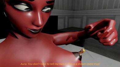 Watch as this beautiful woman gets consumed by a massive anal vortex!