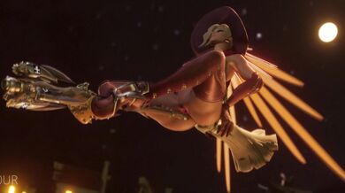 Sexy Nurse Gets A Spooky Halloween Fuck With Her Broomstick!