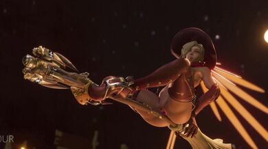 Sexy Nurse Gets A Spooky Halloween Fuck With Her Broomstick!