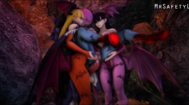 Mrsafes X-rated adventure with Morrigan Aensland and Jon Talbain!