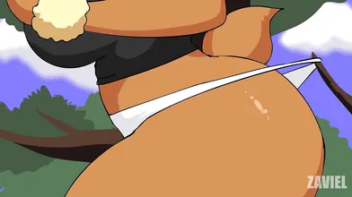 The Lusty Lopunny and Her Zebra Master