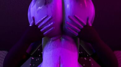 'Husband and wife play with their pillows before bedtime'