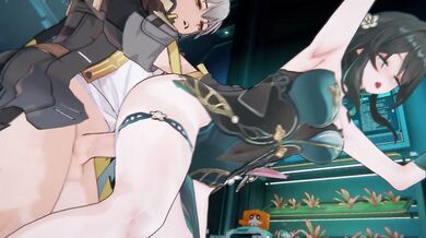 The naughty schoolgirl and her teacher get intimate in the classroom.