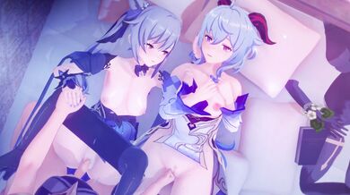 'The Sexual Escapades of a Naughty School Girl: Keqing and Ganyu's Harem Impact Episode 4 in 4K (English VA version) - Masturbation Point of View'