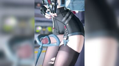 'Busty Bimbo Jane Doe Gets a Tailjob (with Sound)!