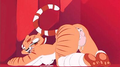 Pornstar Tigress and her Master take on a human submissive in the hottest threesome you'll ever see!