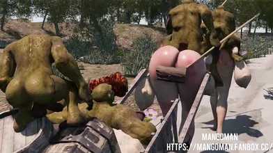 "Goblin Warriors: Riding Hard on Their Fuzzy Steeds!"
