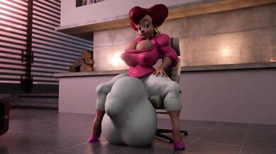 Watch as she struggles to keep her tight pants from bursting at the seams!