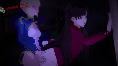Futa Saber Bends Over Rin Infected Heart Magical Mystic VA Voice.