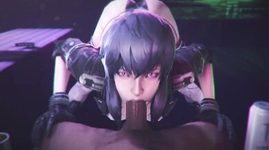 'Major Mk4 takes on Mercy in a rough and steamy encounter!'