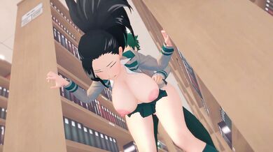 'The seductive librarian Momo takes on multiple clients at the library'