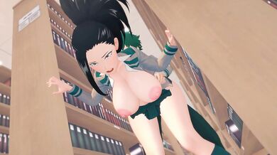 'The seductive librarian Momo takes on multiple clients at the library'