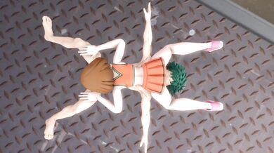 'Sneaky Ochaco takes advantage of sleeping Midoriya to suck his dick'