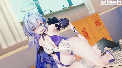 "The passionate encounter of Robin and Firefly in the forest".