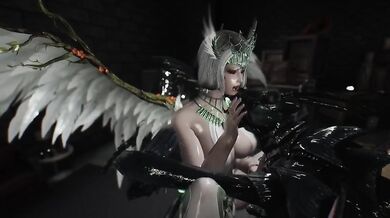 The sexy adventure of a Chaurus Hunter who is also an angel of love