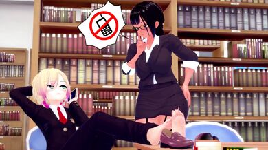 no talking in the library