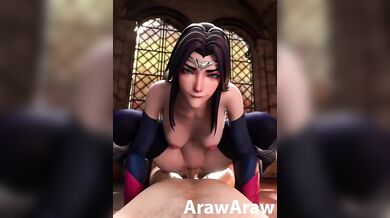 Irelia Rides the Monster Cock