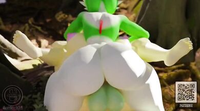 My Gardevoir seductively teases Fluttershy as they engage in a passionate crossover