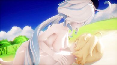 A hot wife is having her first lesbian experience with a sexy college student in 2023