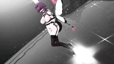 The Naughty Insect and the Black Wings Hentai Dance Starring Kafka Honkai in a Star Rail Bondage Scene